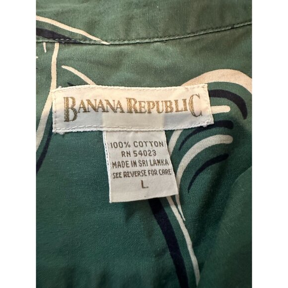 Vintage Y2K Banana Republic Hawaiian Camp Shirt – Men’s Size L – 100% Cotton - Picture 5 of 5